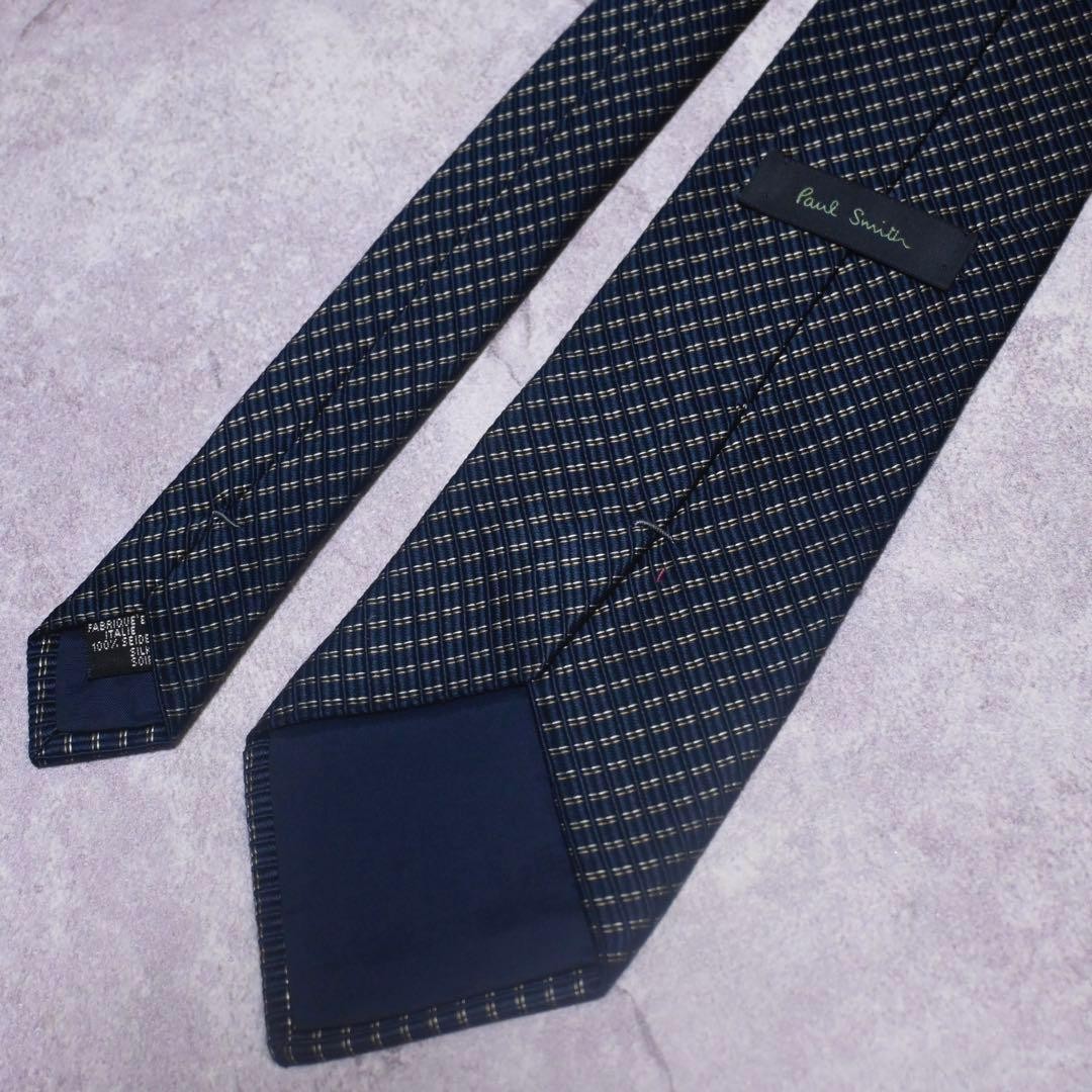 Paul Smith Navy Solid Patterned Tie - image 5