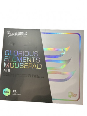 Glorious Elements Air XL Ultra-Thin Hard Polycarbonate Gaming Mouse Pad, Black