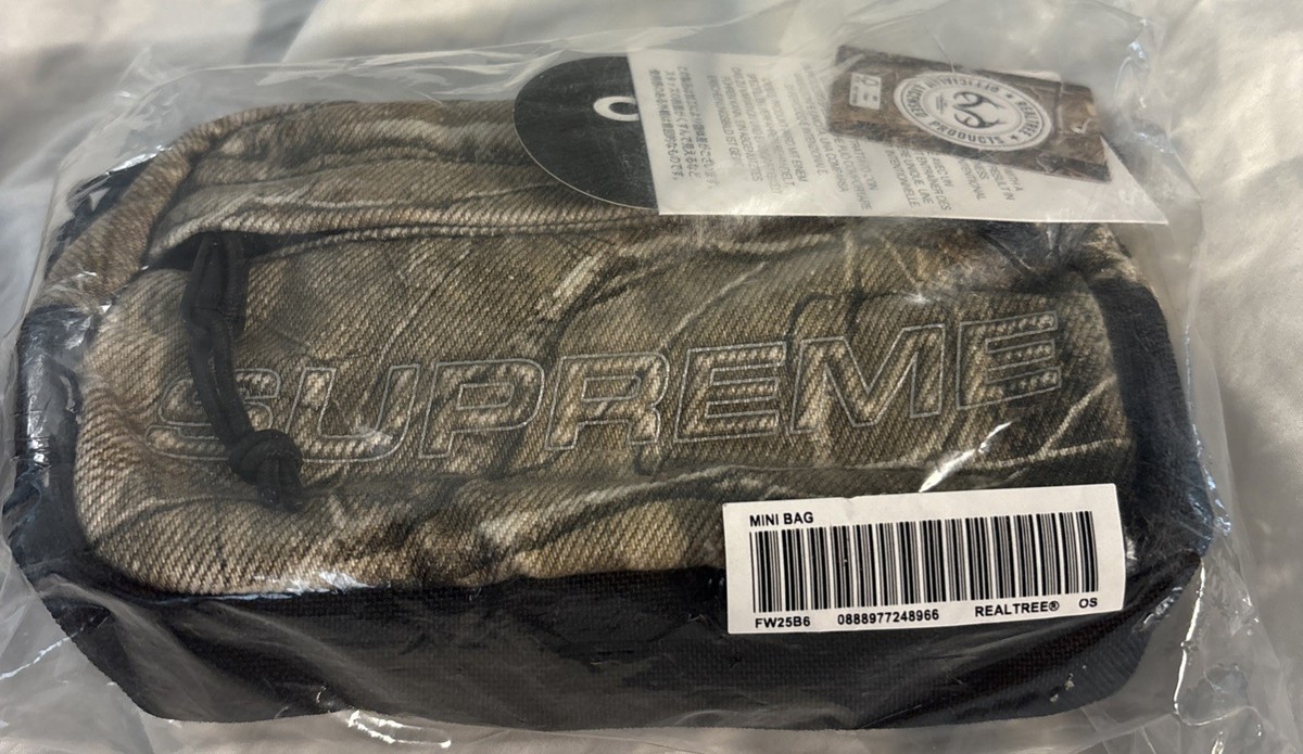 SUPREME DENIM MINI SHOULDER BAG REALTREE AP CAMO (AUTHENTIC