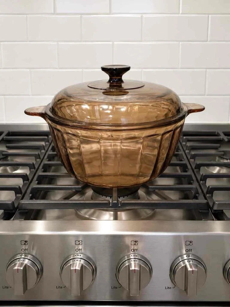 Visions by Pyrex Amber 4.5L Dutch Oven Casserole With Lid