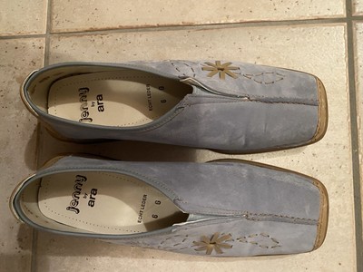 Schuhe Damen  aus hellblauem Veloursleder, Marke: Jenny by ara, Größe: 6
