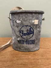 Frabill’s Wade-Bucket Galvanized Can Vintage With Strap