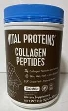 Vital Proteins Collagen Peptides Chocolate 32 oz Ounces 2 LB Best By 7/24/2026