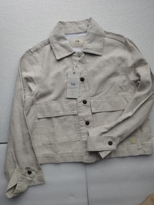 FOLK Utility style short Jacket, Edi, Linen, Size M