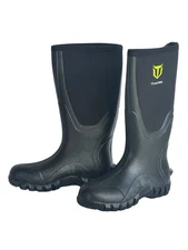 TideWe Mens Size 7 Rubber Neoprene Boots Waterproof Steel Shank Black New Other