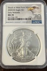 2020 (W) American Silver Eagle NGC MS70  Struck at West Point Mint Early Release