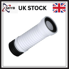 300–700 mm Long Flexible WC Connector Toilet Waste Pipe