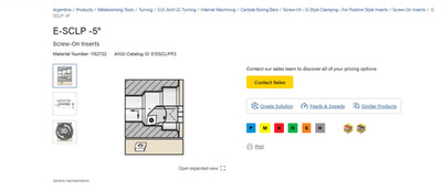 E10SCLPL3 KENNAMETAL Boring Bar (CARBIDE)