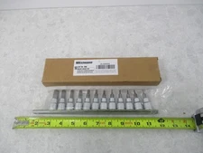 WESTWARD 33HD79 3/8" DRIVE, SAE, HEZX BIT SOCKET SET, XA0126