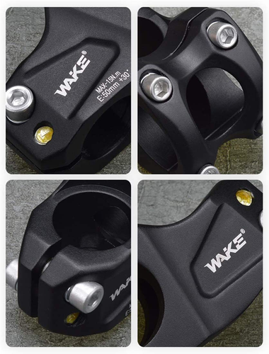 MTB Stem Mountain Bike Stem 31.8 50mm 30 Degree Short Handlebar Stem for Most... - Picture 4 of 12