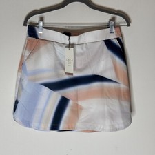 CALIA Skort Women's Small 16" Birdie Golf Sediment Stripe Ardosia NWT