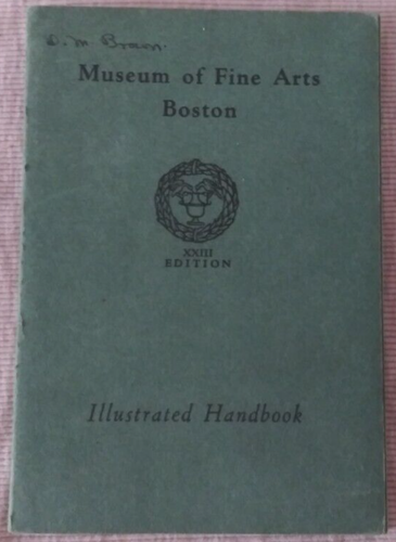 Handbook of the Museum of Fine Arts Boston 1935 23rd Edition Vintage