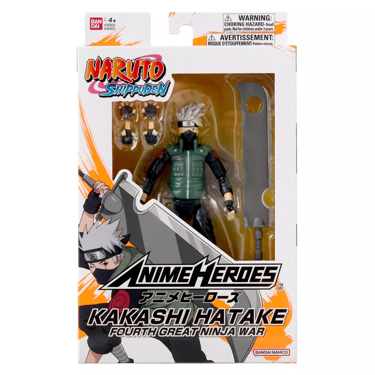 BANDAI Figurine Naruto Hatake Kakashi Fourth Ninja pas cher 