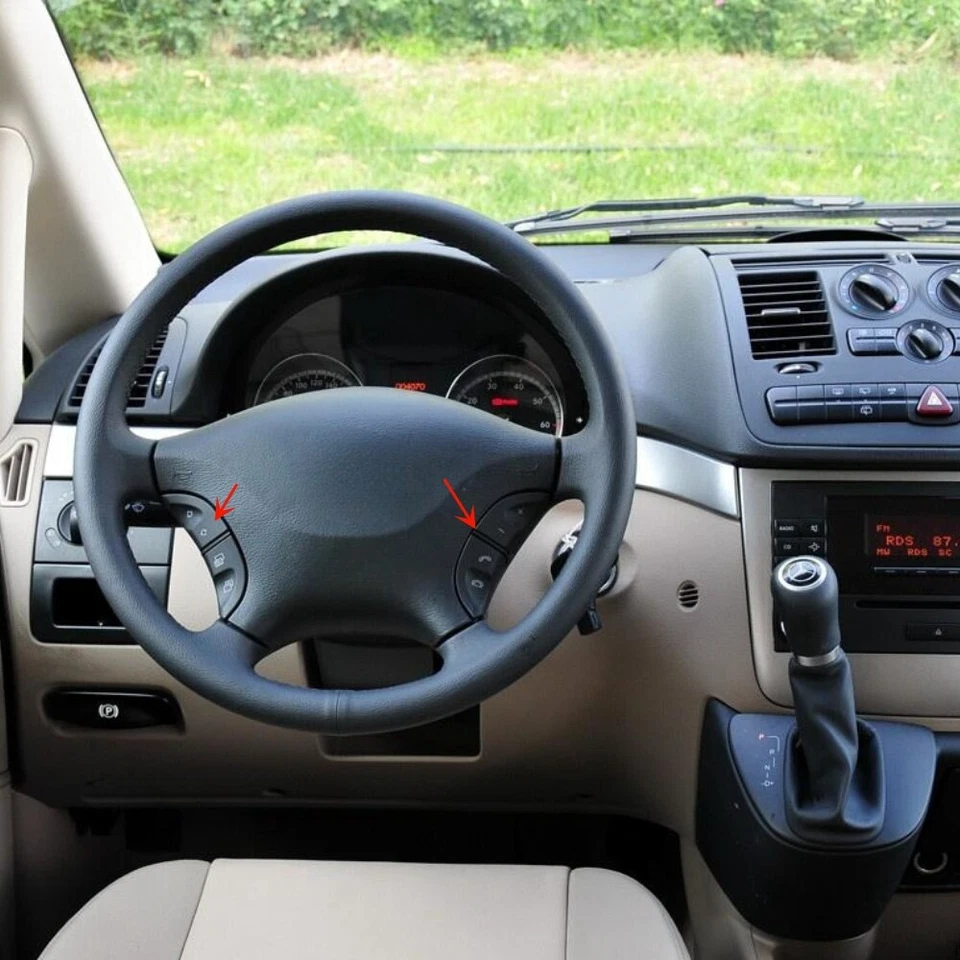 Interruptor botón multifunción volante mercedes-benz w220 viano vito 636 Foto 3 de 4