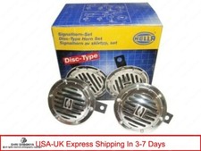 New Hella Supertone 12volt Horn Kit - 400 Hz 350 Hz Chromed Grill With Bracket New Hella Supertone 12volt Horn Kit - 400 Hz 350 Hz Chromed Grill With Bracket