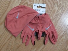 Nike Mens Dri-Fit Lightweight Running Beanie Hat  Gloves Set L/XL