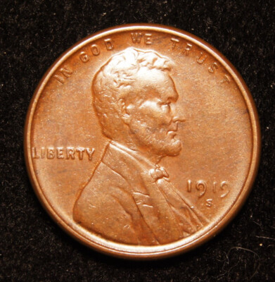 1919-S Lincoln Wheat Cent  XF