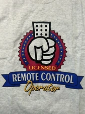Vintage Licensed Remote Control Operator T Shirt Men XL Single Stitch Made In US