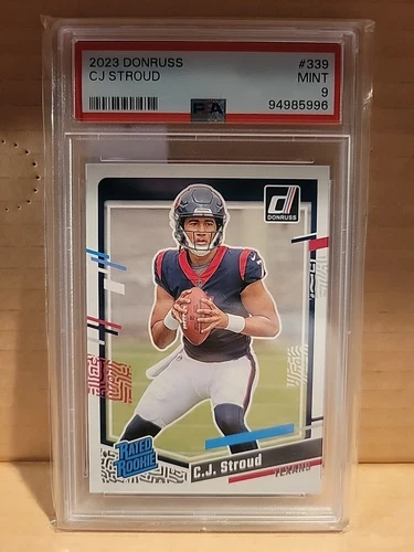 2023 Panini Donruss Rated Rookie #339 CJ Stroud RC Rookie Card PSA 9 MINT Texans