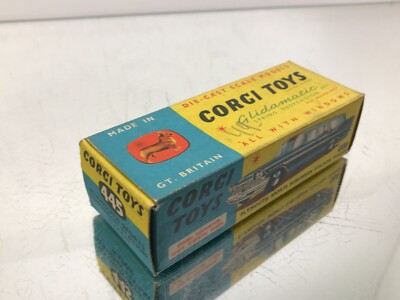 EMPTY BOX - CORGI TOYS 445 PLYMOUTH SPORTS SUBURBAN STATION -1:43- GOOD - 472