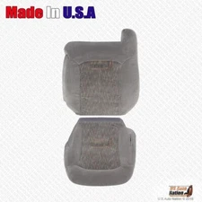 Driver Side Bottom & Top Cloth Seat Cover Pewter Gray For 2000 2001 Chevy Tahoe