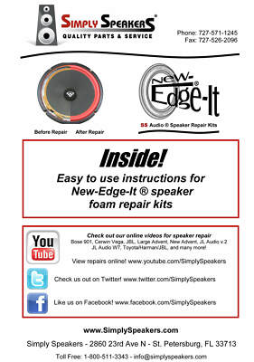 Lexus LX470 Rear Speaker Foam Repair Kit (2000-2009) - OEM 86160-0W290