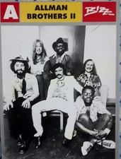 ALLMAN BROTHERS # 2  MINI CARD BRAZIL  BIOGRAPHY DISCOGRAPHY NICE PICTURE RARE