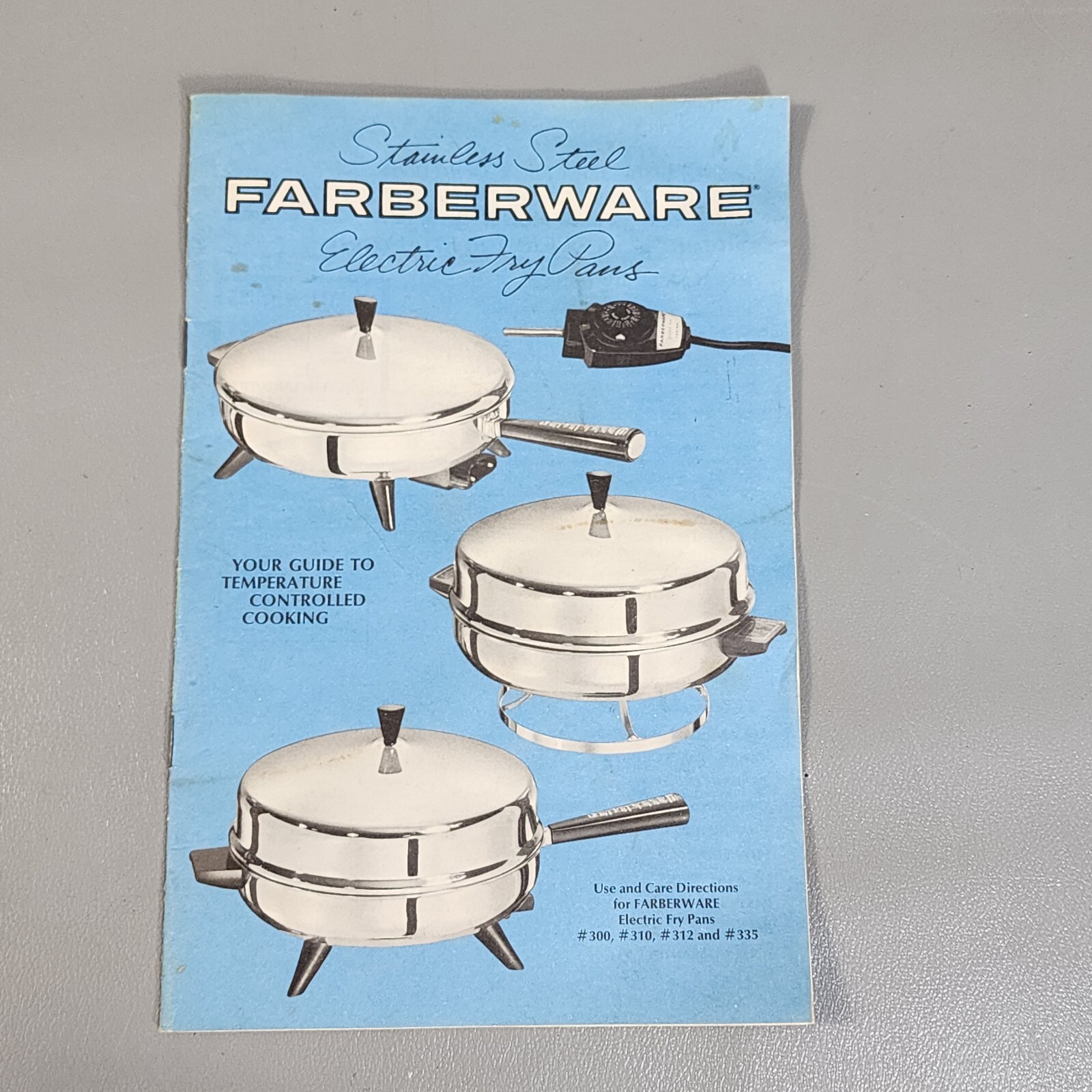 Vintage Farberware Electric Skillet Fry Pan Stainless Steel 310A 12