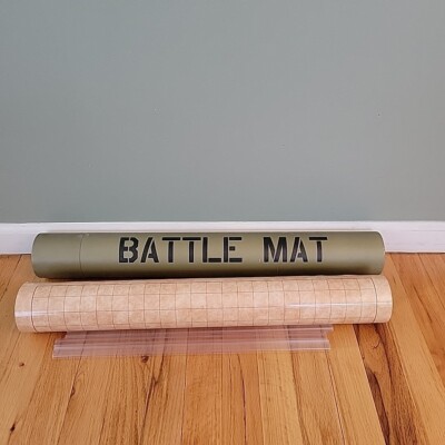 RPG Battle Grid Game Mat 24" X 36" 1 Inch Squares Double Sided ...