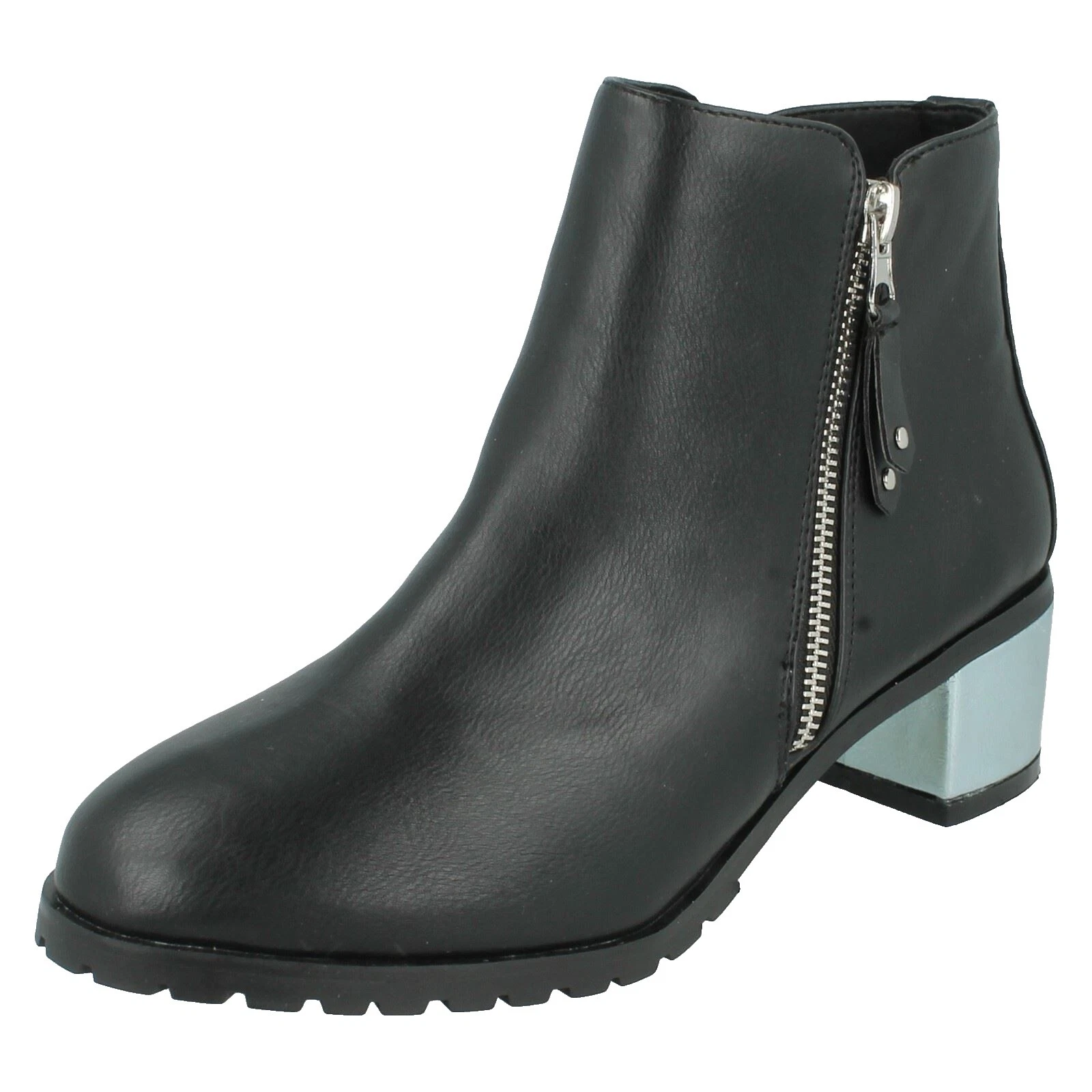 Botas sólido negro Anne Michelle Para Mujeres