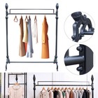Black Iron Wedding Dress Bridal Garment Rack Stand Boutique Retai 120cm Length