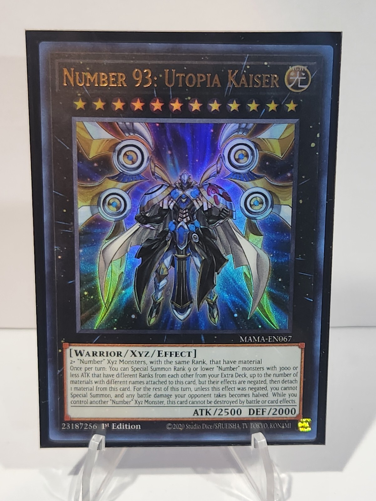 YuGiOh Number 93 Utopia Kaiser MAMA-EN067 Ultra Rare 1st Edition NM  