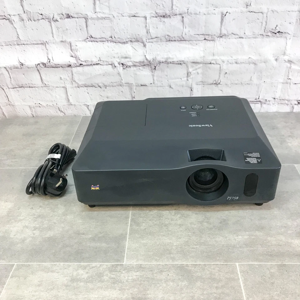 ViewSonic PJ758 3LCD XGA Portable Projector 2200 ANSI Lumens - 4229 Hours Used - Image 2 of 4