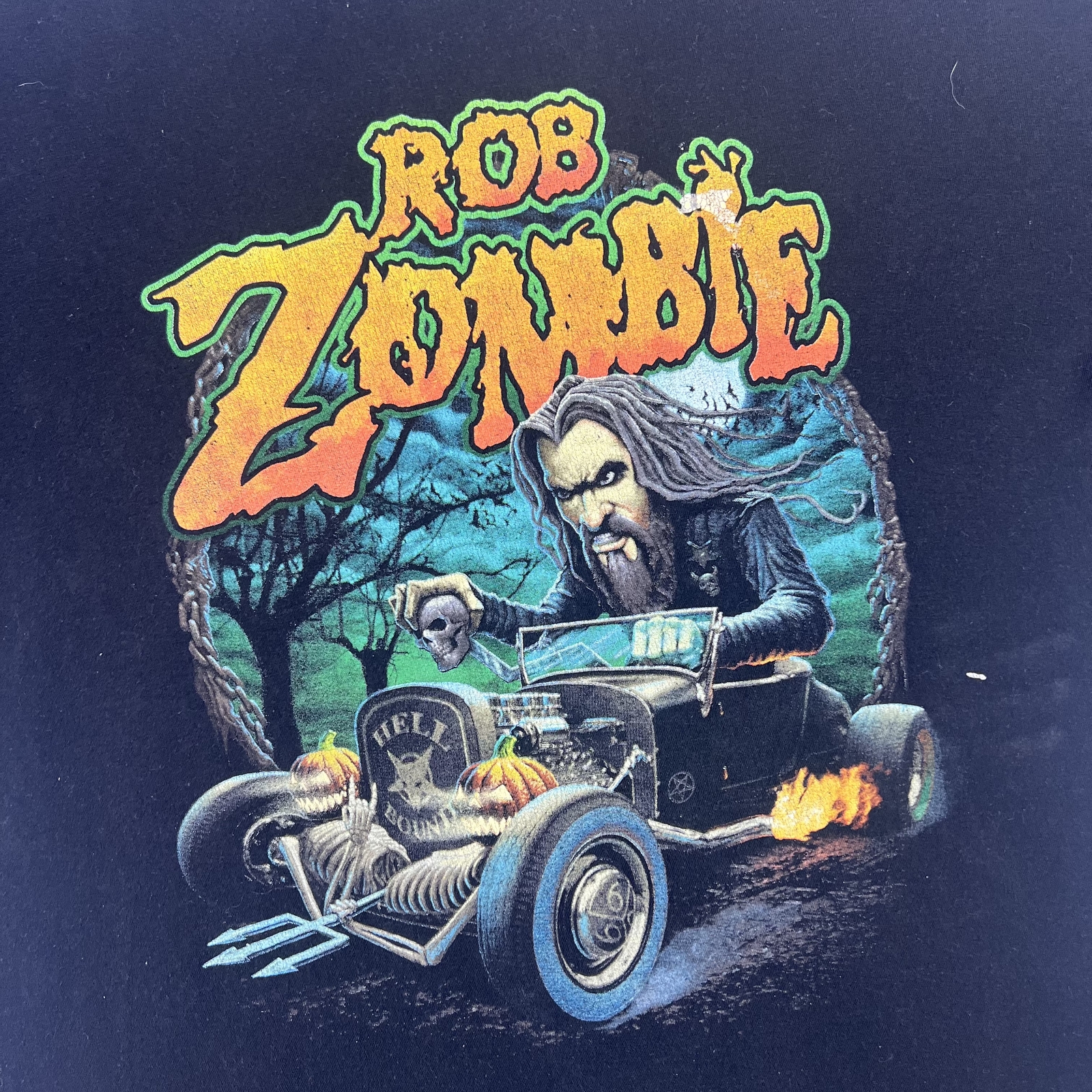 Rob Zombie Hell Bound Dragula Hot Rod Band T-shirt Black Extra Large image 3