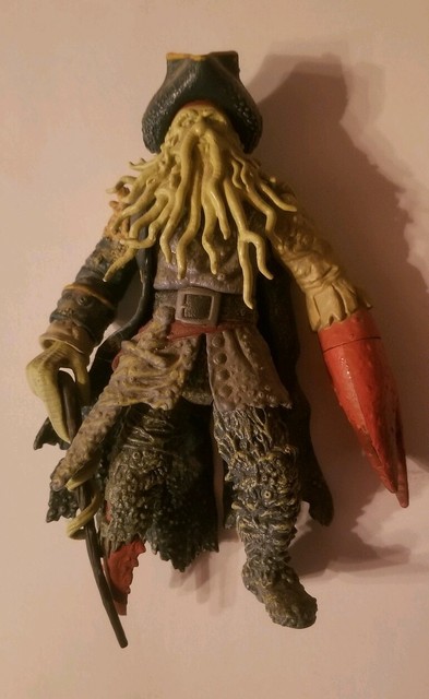 Disney Zizzle Pirates of the Caribbean Claw Snapping Davy Jones Action Figure | eBay