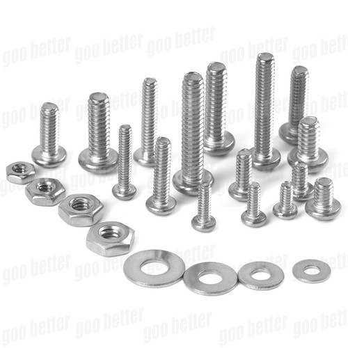 700 piezas #6 #8 #10 Phillips cabeza de sartén máquina tornillo tuerca tuerca arandelas kit surtido - Imagen 4 de 8