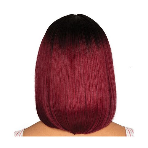 Wigs BOB Style Cosplay Full Wig-30cm Women's Real Natural Short Straight Hair - Picture 2 of 5