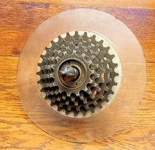 Vintage 1970s Shimano 333 Freewheel, Rear Hub & Close Skewer Huret Protector