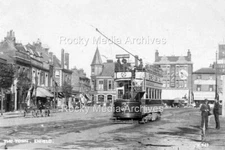 Bcd-49 Animated Street View with Tram, Enfield, London c1910. Photo