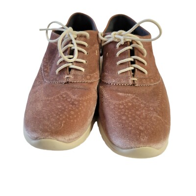Cole Haan Women s Zero Grand Os Suede Light Rose Print Oxfords 8
