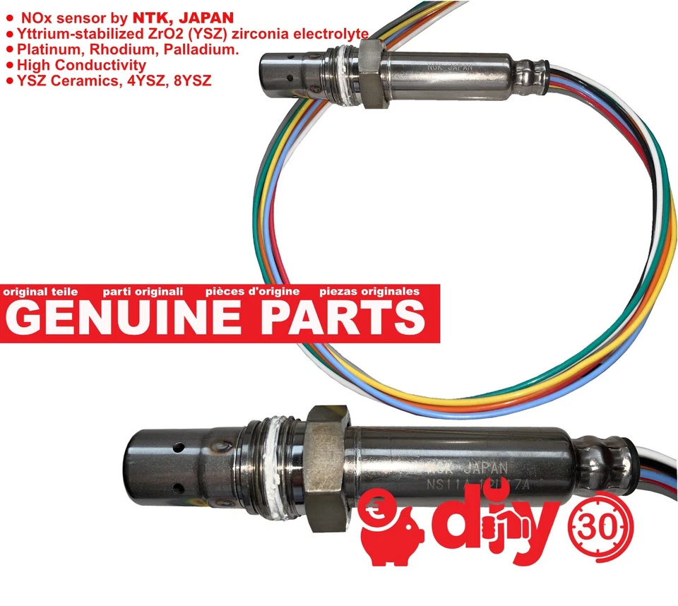 Nuevo Genuino NTK Nox Senor Juego de Reparación 8 Cables para VAG 059907807C Foto 4 de 4