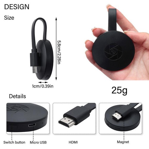 TV Stick 4K/1080P WiFi HDMI Screen Mirroring Dual Core Wireless Display Adapter - Picture 16 of 16