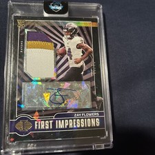 2023 Panini Illusions - First Impressions RPA   Black Ice #141 Zay Flowers /50