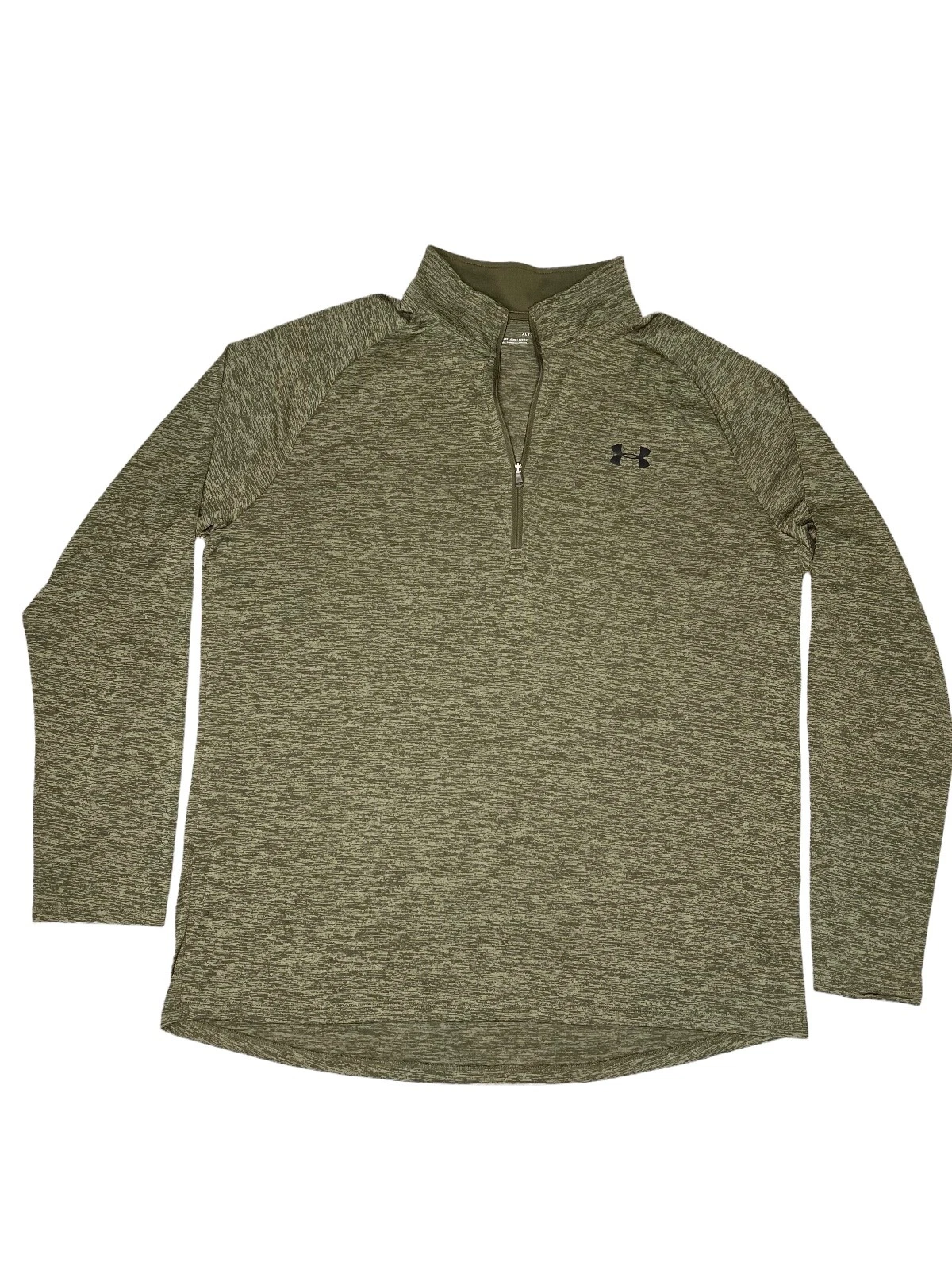 Under Armour Mens 1/2 Zip XL Shirt Tech 2.0 UA Loose Fit Green