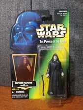 Star Wars: Power of the Force Green Card Emperor Palpatine (Kenner 1996)