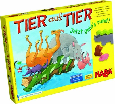 New Haba Animal Upon Animal Rotating Stacking German Game