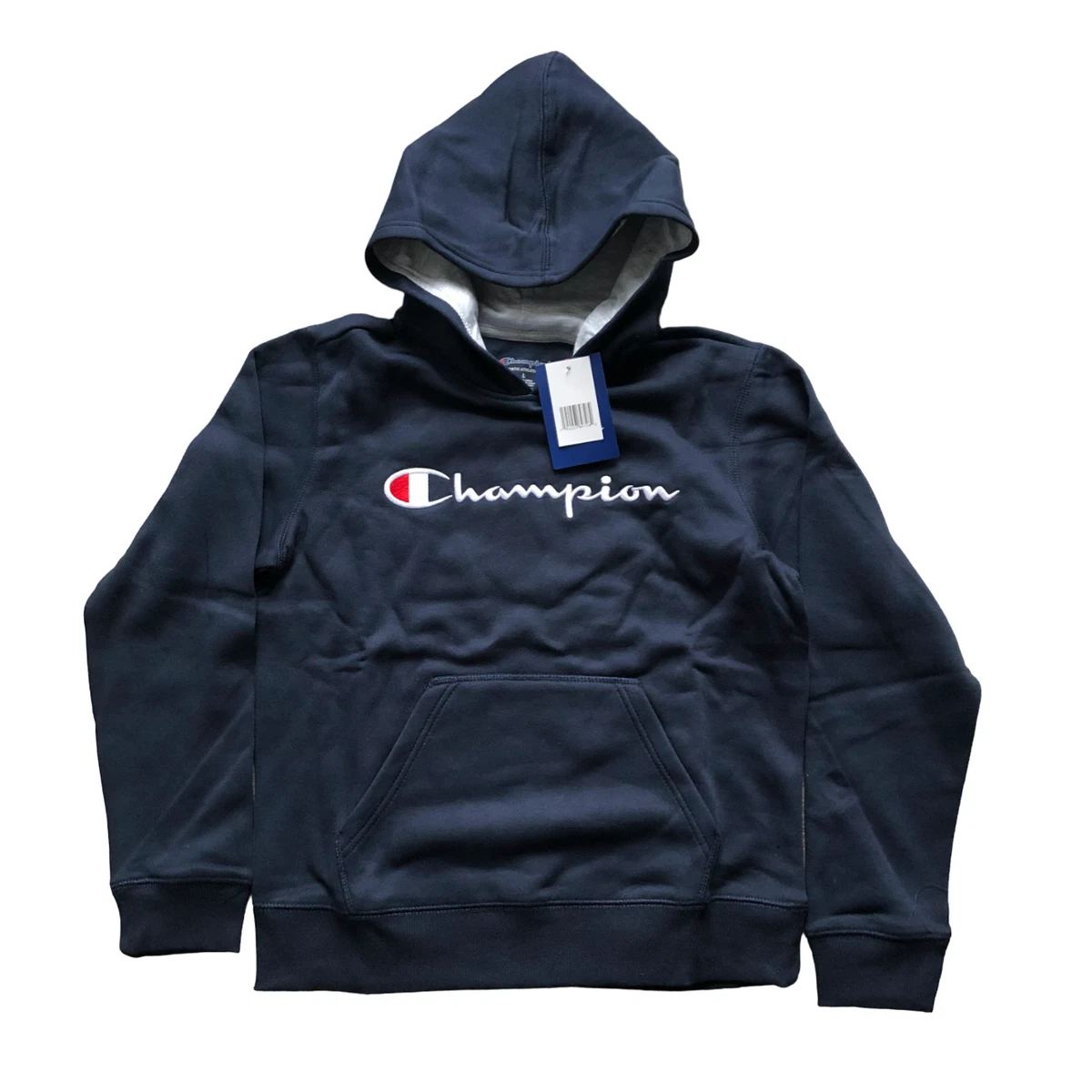 Champion embroidered script pullover hoodie sweatshirt sales