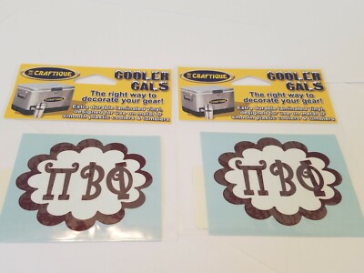 2PK PI BETA PHI Sticker - tumbler, tablet, Outside Glass COOLER CALS
