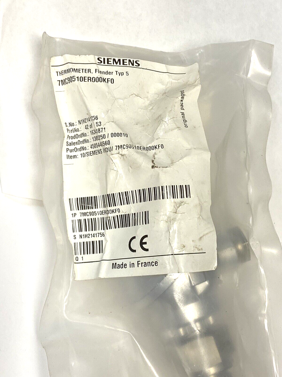 Siemens 7MC90510ER000KF0 Thermometer Flender Type 5 | eBay