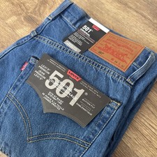 Levi's 501 Herren Jeans Hose W34 L32 Mittel Blau